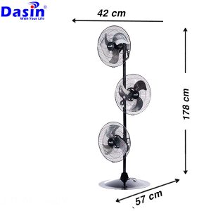 Quạt đứng ba đầu dasin DST- 1435