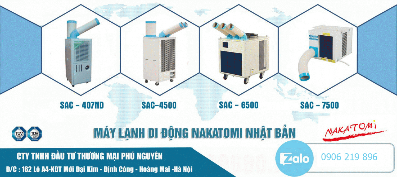Các mã sản phẩm điều hòa, máy lạnh di động