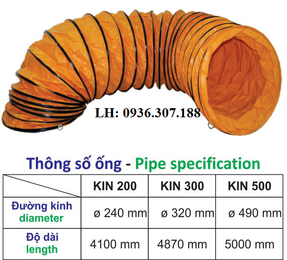 ong-gio-1 Kích thước ống gió mềm nối quạt hút gió