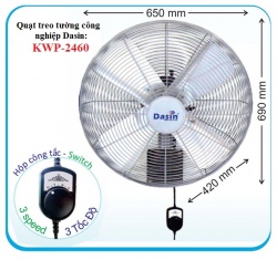 quat treo tuong cong nghiep dasin kwp 2460