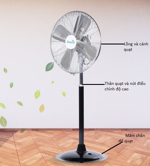 Quạt đứng công nghiệp Dasin