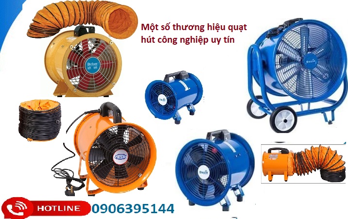 quạt hút công nghiệp các thương hiệu