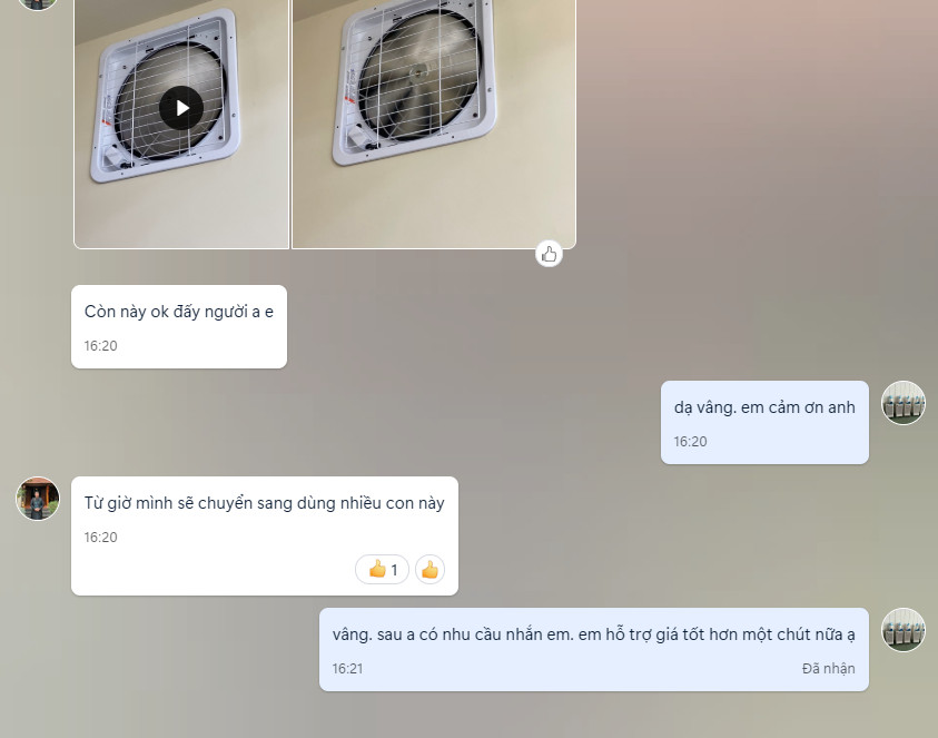 khách hàng đánh giá