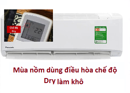điều hòa dùng chế độ làm khô