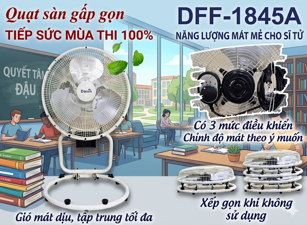 Quạt sàn gấp gọn 